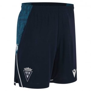Pantalón corto oficial Cádiz CF tercera equipación 2025/26 Macron. Producto oficial del club disponible en tallas S a 4XL. Perfecto para entrenar o vestir.