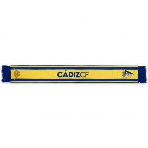 Bufanda oficial Cádiz CF Kappa 2026/27 amarilla y azul con escudo del club