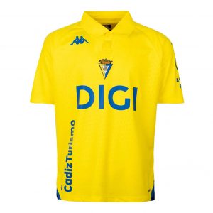 Camiseta oficial primera equipación Cádiz CF 2026/27 Kappa amarilla con detalles azules