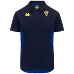 Polo oficial técnicos Cádiz CF 2026/27 Kappa azul marino con escudo del club y logo amarillo