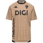 Camiseta tercera equipación Cádiz CF 2026/27 Kappa beige con escudo y patrocinador DIGI