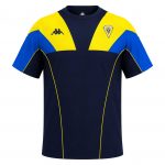Camiseta paseo retro Cádiz CF 2026/27 Kappa azul marino con detalles amarillos y escudo frontal